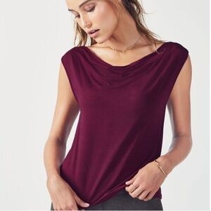 Fabletics Deep Burgundy Workout Shirt